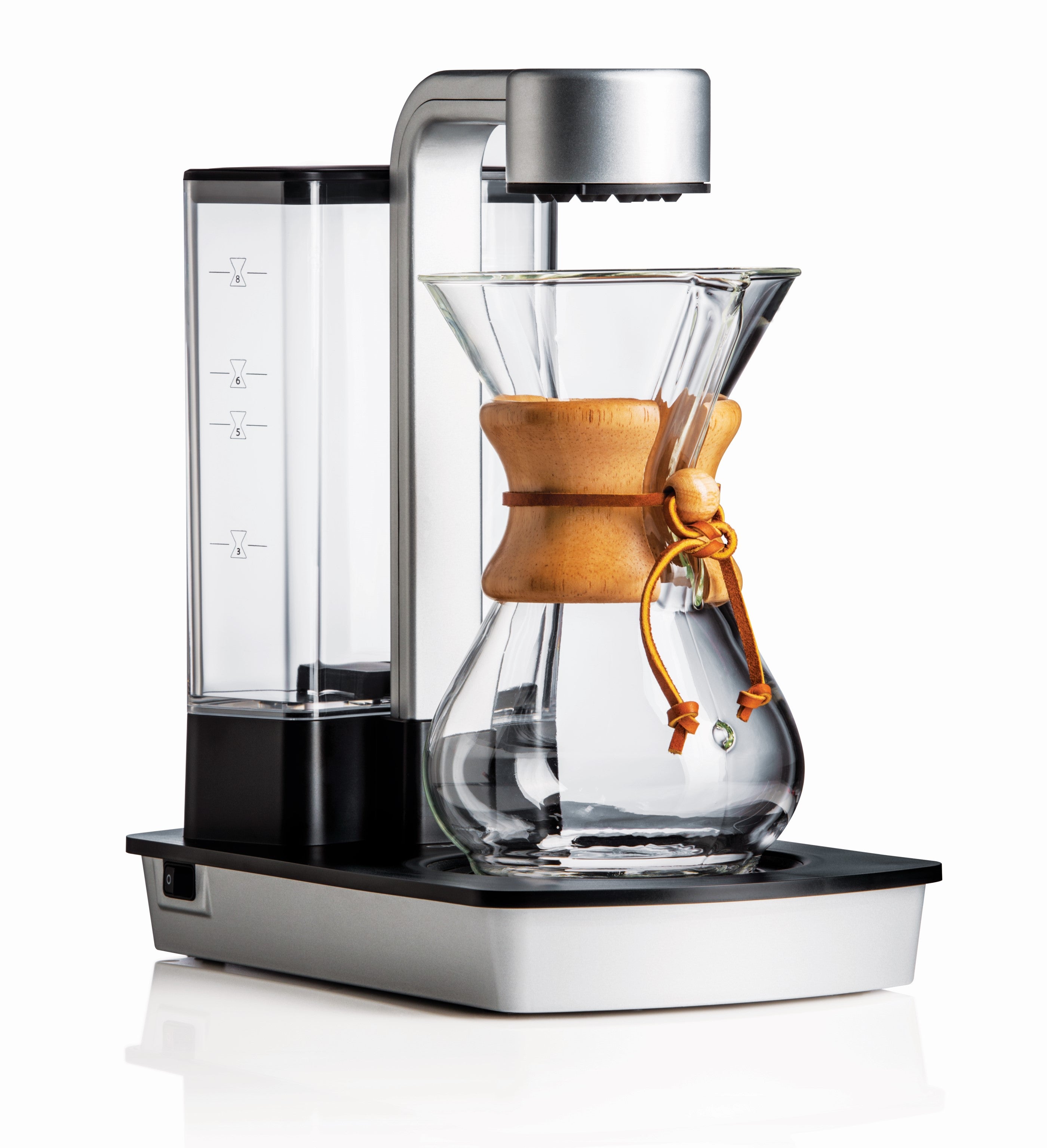 Heat Resistant Classic Glass Pour Over Coffeemaker with Stainless