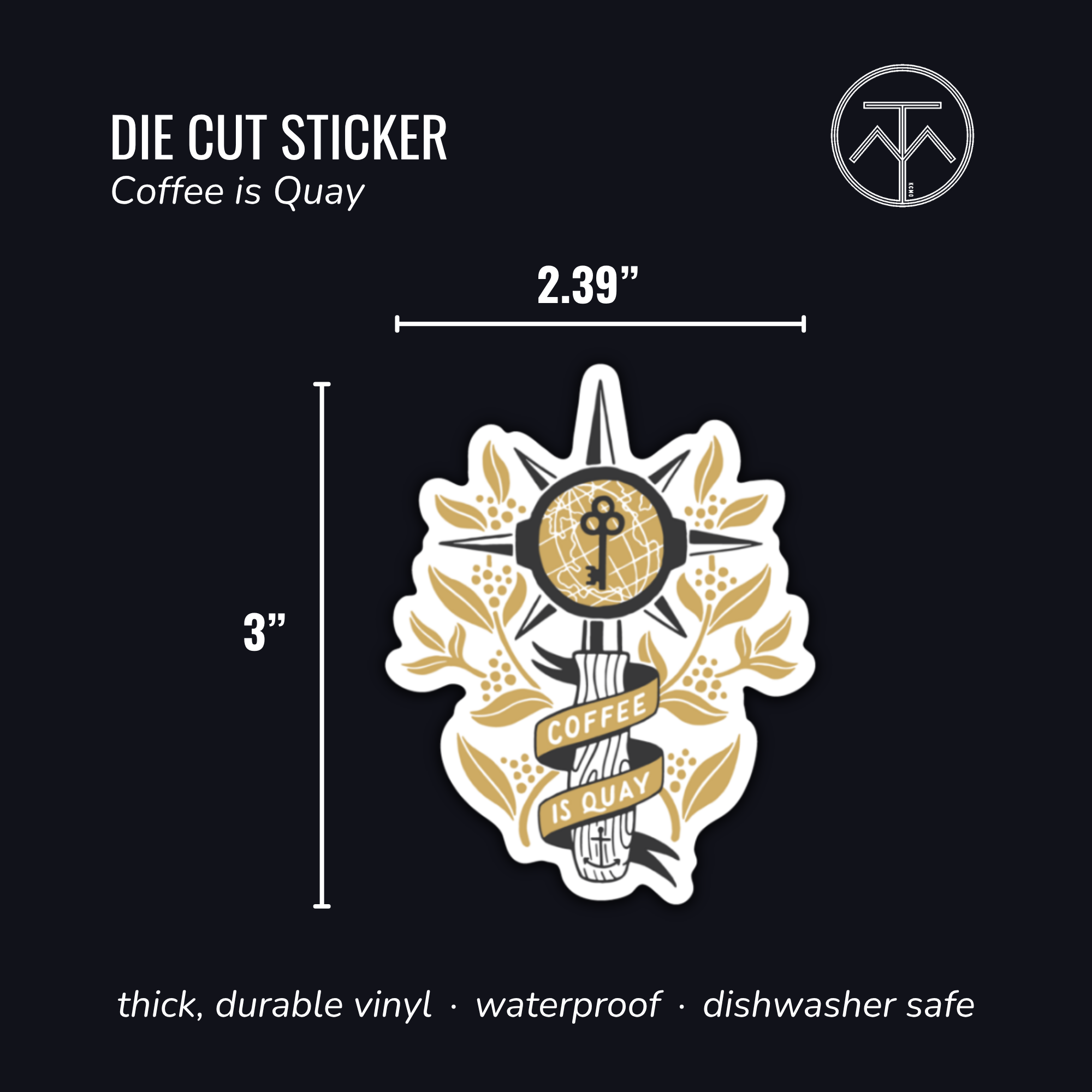 Coffee Is Quay Sticker