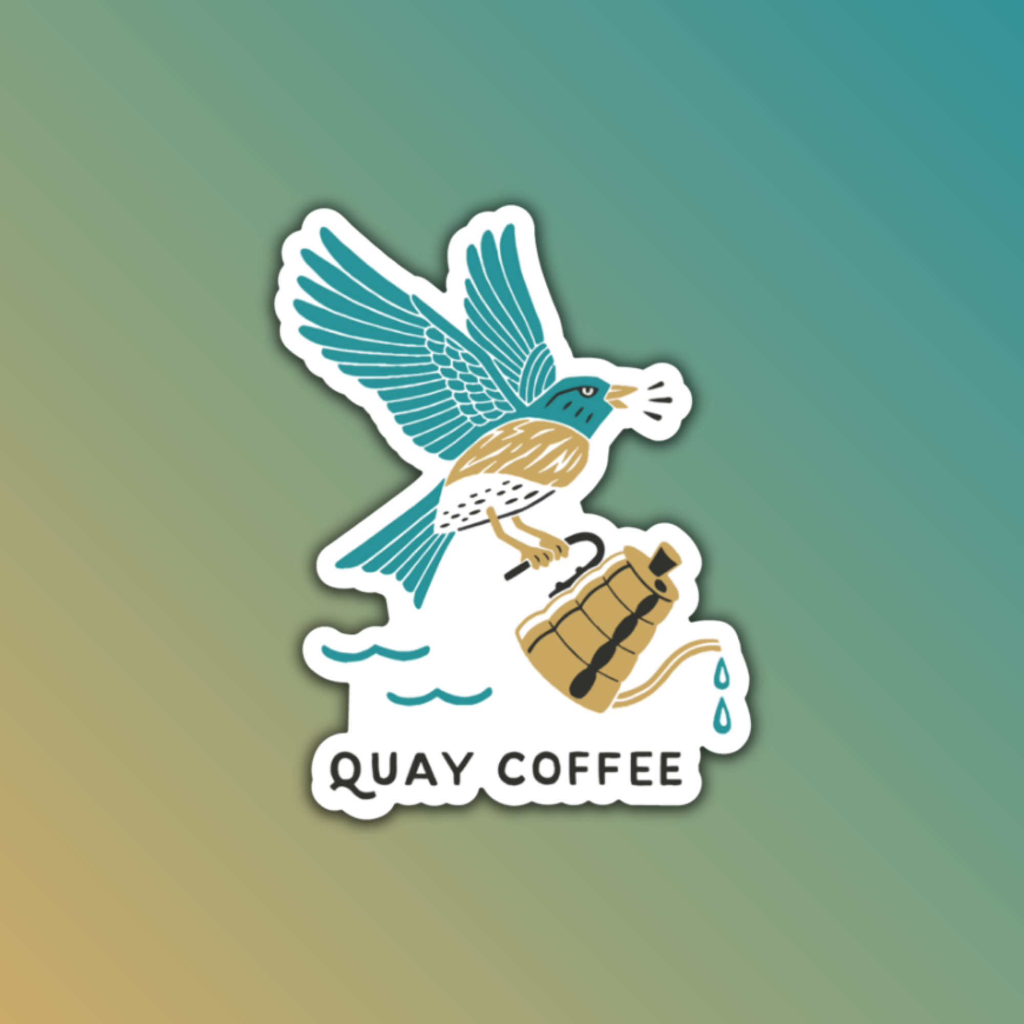 Quay Coffee Brew Runner Sticker