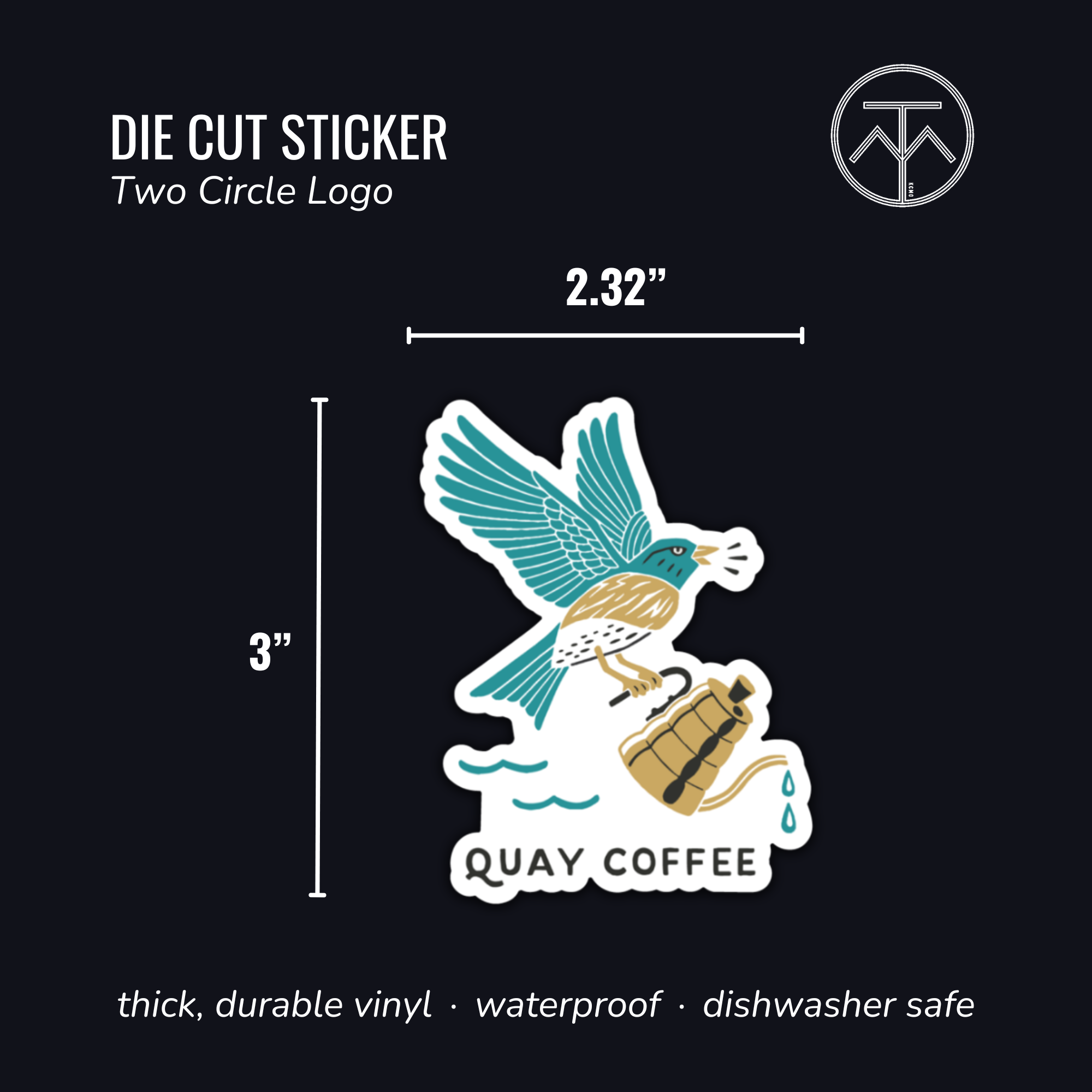 Quay Coffee Brew Runner Sticker