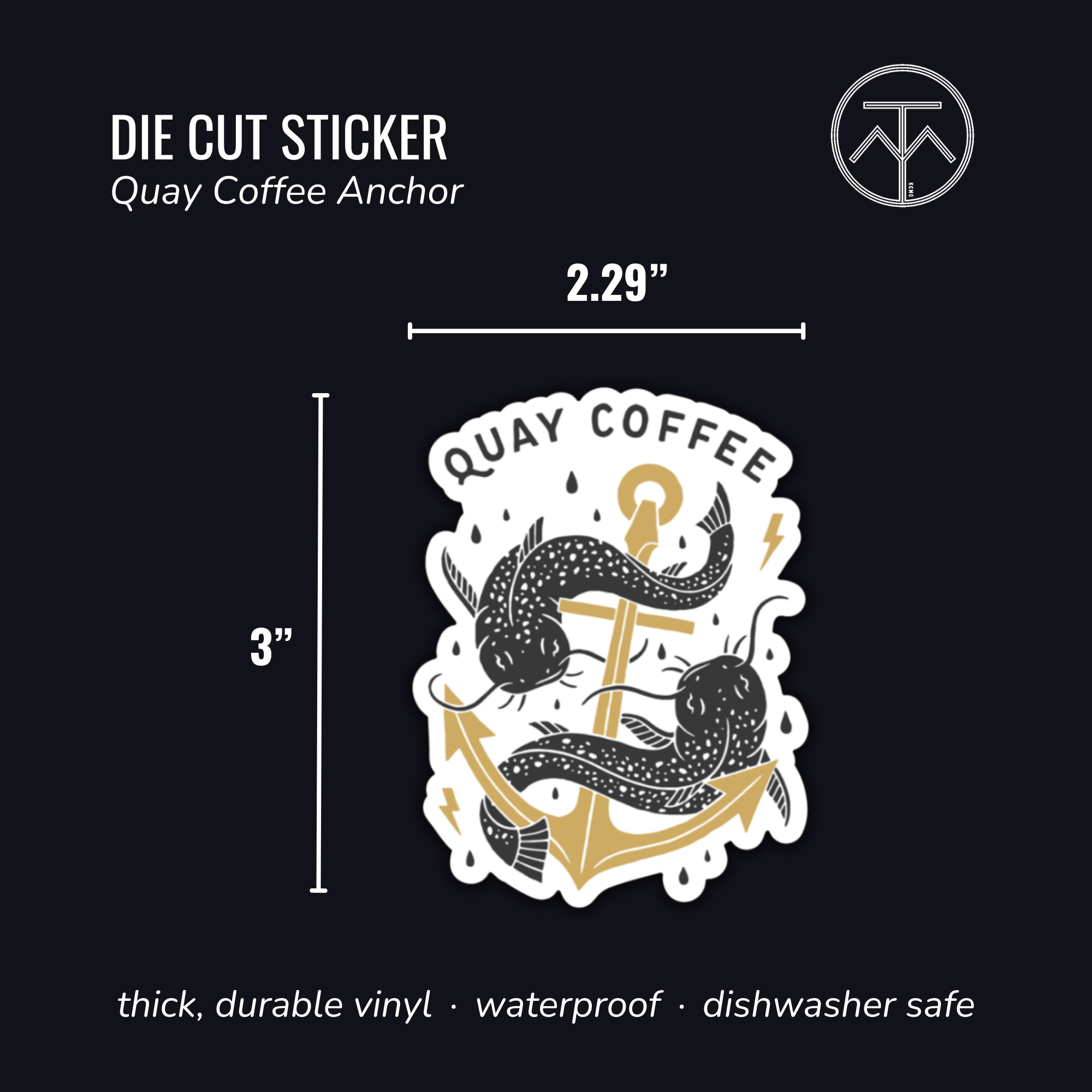 Quay Coffee Anchor Sticker
