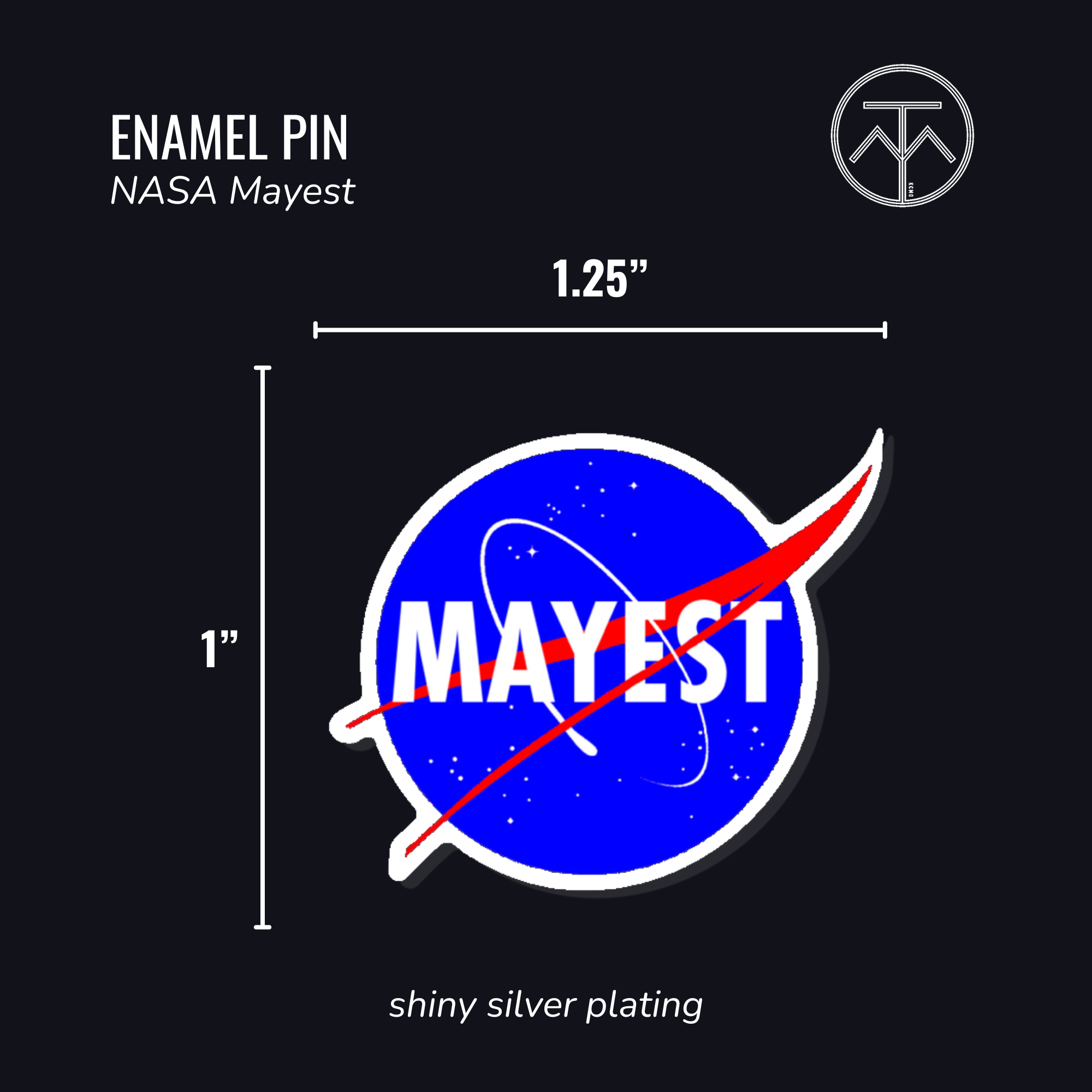 TM NASA Pin