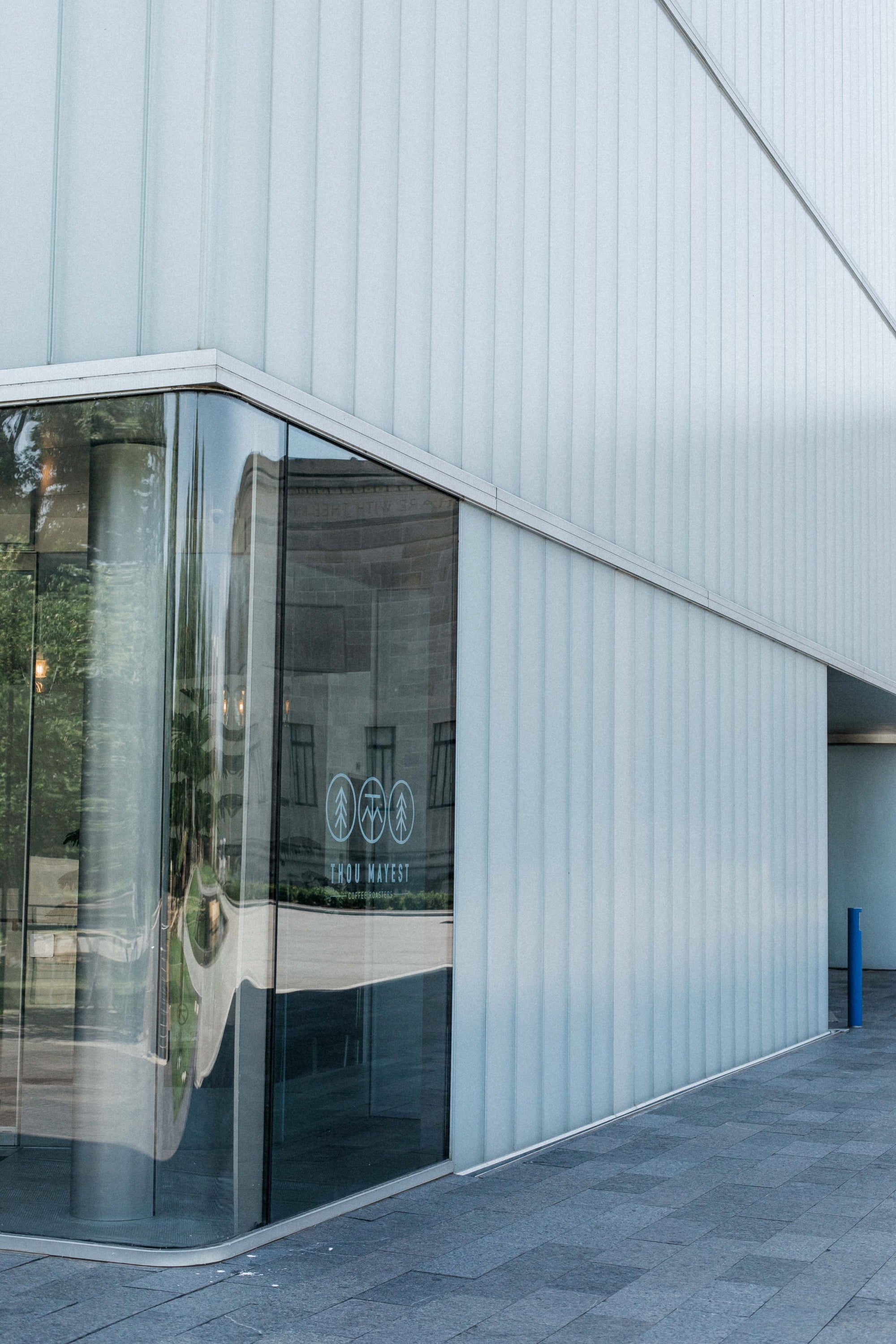 An image of the outside windows & doors of Thou Mayest in the Nelson-Atkins Museum of Art